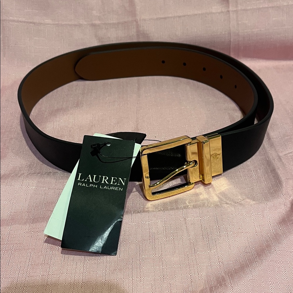 Lauren Ralph Lauren Black and Gold Men's Bag